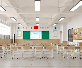 Modern School Classrooms-ID:564141049