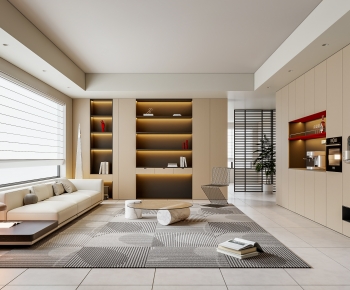 Modern A Living Room-ID:800869946