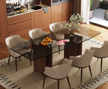 Modern Dining Table And Chairs-ID:766608003