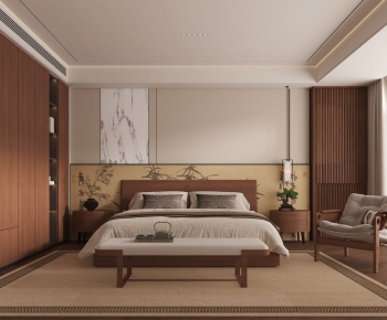 New Chinese Style Bedroom-ID:114628082