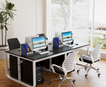 Modern Office Desk And Chair-ID:322200061