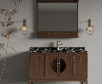 New Chinese Style Bathroom Cabinet-ID:975505115