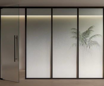 Modern Glass Screen Partition-ID:847594985