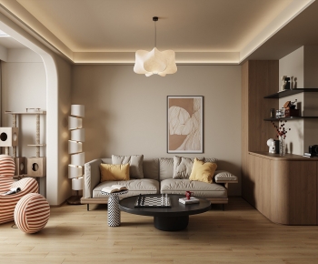 Modern A Living Room-ID:910358915