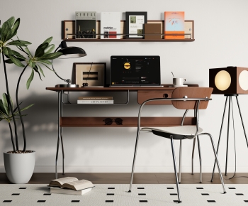Modern Computer Desk And Chair-ID:712327968
