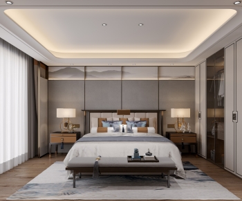 New Chinese Style Bedroom-ID:819149027