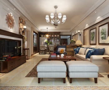 American Style A Living Room-ID:354969029