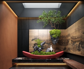 New Chinese Style Plant Landscaping-ID:319034106