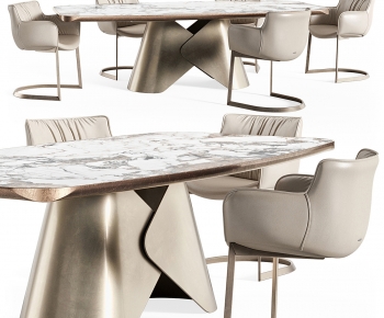 Modern Dining Table And Chairs-ID:612936971