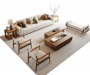 New Chinese Style Sofa Combination-ID:340816974