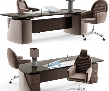 Modern Office Desk And Chair-ID:346471078