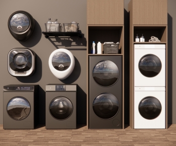 Modern Laundry Cabinet-ID:292243961