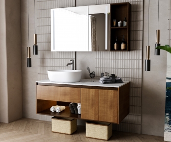 Nordic Style Bathroom Cabinet-ID:260363108