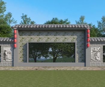 Chinese Style Landscape Wall-ID:139489215