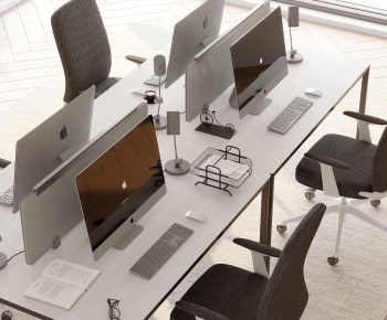 Modern Office Desk And Chair-ID:219280964