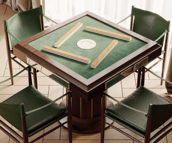 Modern Mahjong Tables And Chairs-ID:643536099