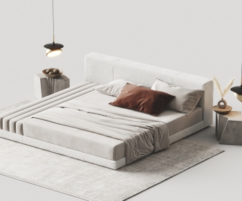 Modern Double Bed-ID:883733999