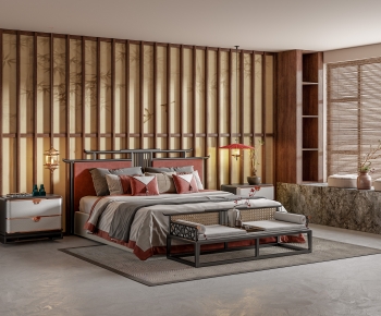 New Chinese Style Bedroom-ID:950472127