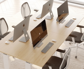 Modern Office Desk And Chair-ID:225706109