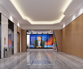 Modern Office Elevator Hall-ID:917139147