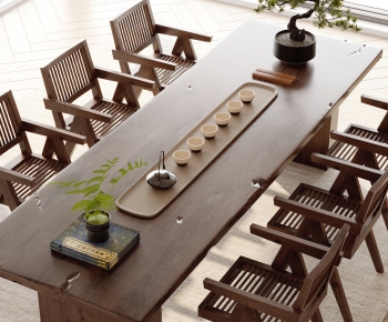 New Chinese Style Tea Tables And Chairs-ID:915498974