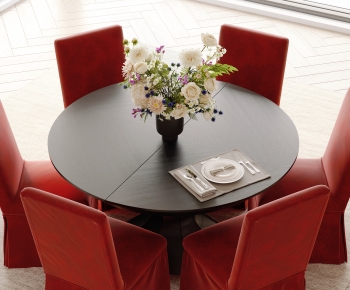 Modern Dining Table And Chairs-ID:999172931
