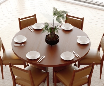 Modern Dining Table And Chairs-ID:974083901