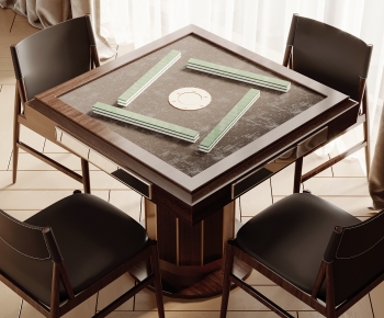 Modern Mahjong Tables And Chairs-ID:112385994