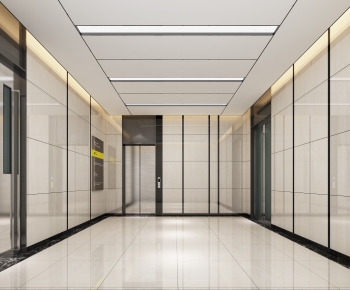 Modern Office Elevator Hall-ID:924549102