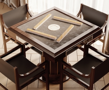 Wabi-sabi Style Mahjong Tables And Chairs-ID:924818998