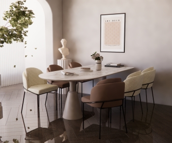 Modern Dining Table And Chairs-ID:549460893