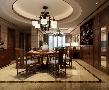 New Chinese Style Dining Room-ID:730609899