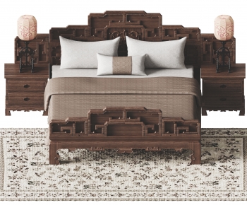 Chinese Style Double Bed-ID:514098886