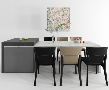 Modern Dining Table And Chairs-ID:727410359