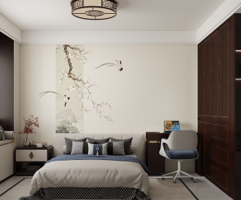 New Chinese Style Bedroom-ID:547873024