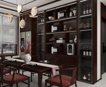 New Chinese Style Dining Room-ID:898531918