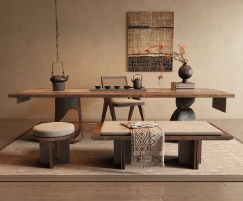 Wabi-sabi Style Tea Tables And Chairs-ID:647578007