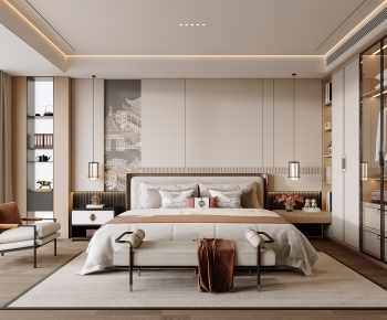 New Chinese Style Bedroom-ID:537866121