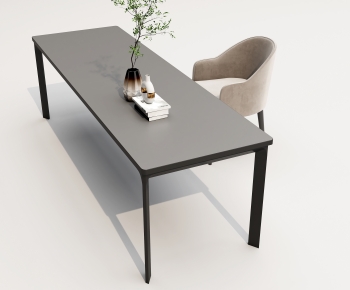 Modern Computer Desk And Chair-ID:488782881