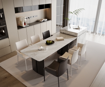 Modern Dining Table And Chairs-ID:344712024