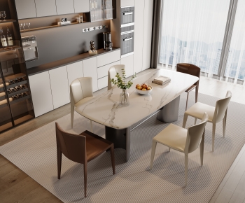 Modern Dining Table And Chairs-ID:603168967