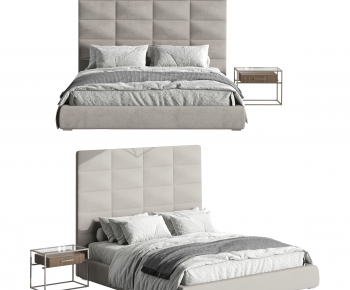 Modern Double Bed-ID:806129939