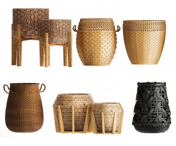 Wabi-sabi Style Storage Basket-ID:688534028