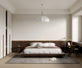 Wabi-sabi Style Bedroom-ID:784774079