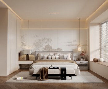New Chinese Style Bedroom-ID:787769083