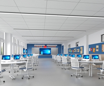 Modern School Classrooms-ID:210247995