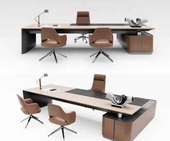 Modern Office Desk And Chair-ID:313867099