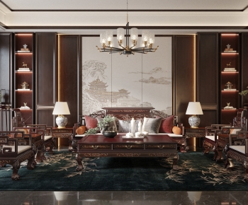 Chinese Style A Living Room-ID:325918911
