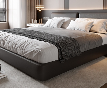 Modern Double Bed-ID:577915917