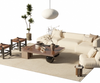 Wabi-sabi Style Sofa Combination-ID:793623929